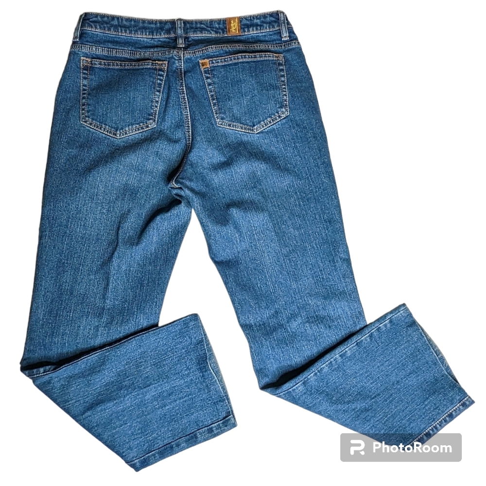 Aura Jeans By Women of Wrangler Women's Sz 10P Blue Zip Fly Short Rise Pants - Picture 2 of 16